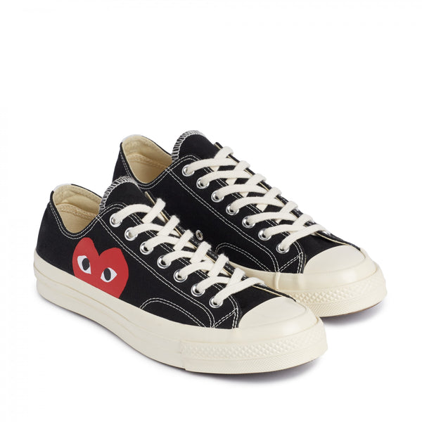 COMME DES GARCONS PLAY X CONVERSE CHUCK TAYLOR 1970S | BLACK